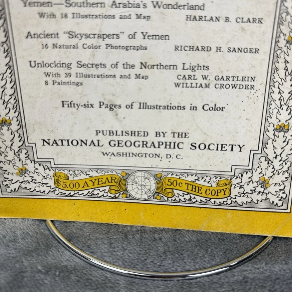Vintage 1947 February‎ National Geographic Journal Magazine Paperback Book